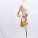 PRADA Hand Pouch Nylon Yellow Auth 159602-21