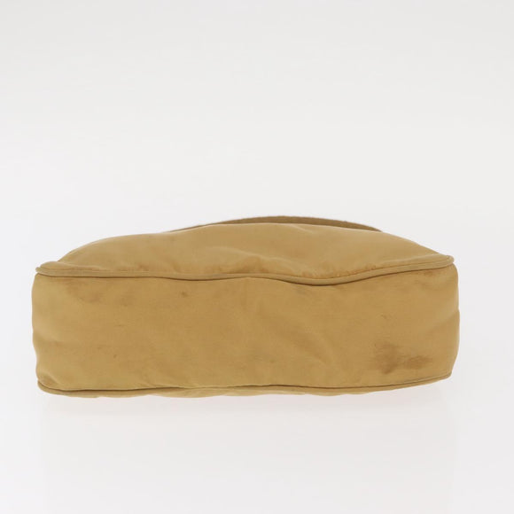 PRADA Hand Pouch Nylon Yellow Auth 159602