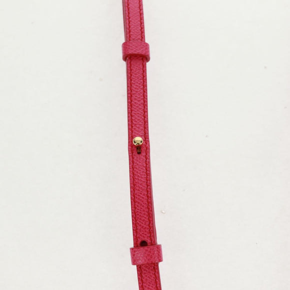 Salvatore Ferragamo Shoulder Wallet Leather Pink Gold Auth 159605V