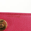 Salvatore Ferragamo Shoulder Wallet Leather Pink Gold Auth 159605V-9