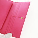 Salvatore Ferragamo Shoulder Wallet Leather Pink Gold Auth 159605V-28