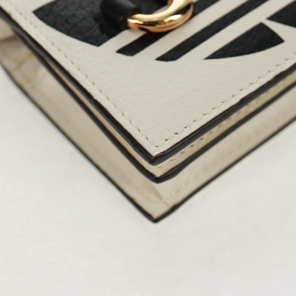 GUCCI Horsebit Shoulder Wallet Leather Adidas Collaboration 702248 Auth 159606M