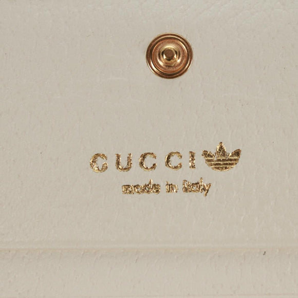 GUCCI Horsebit Shoulder Wallet Leather Adidas Collaboration 702248 Auth 159606M