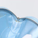 CHANEL New Travel Line Pouch Nylon Light Blue CC Auth 159607V-17