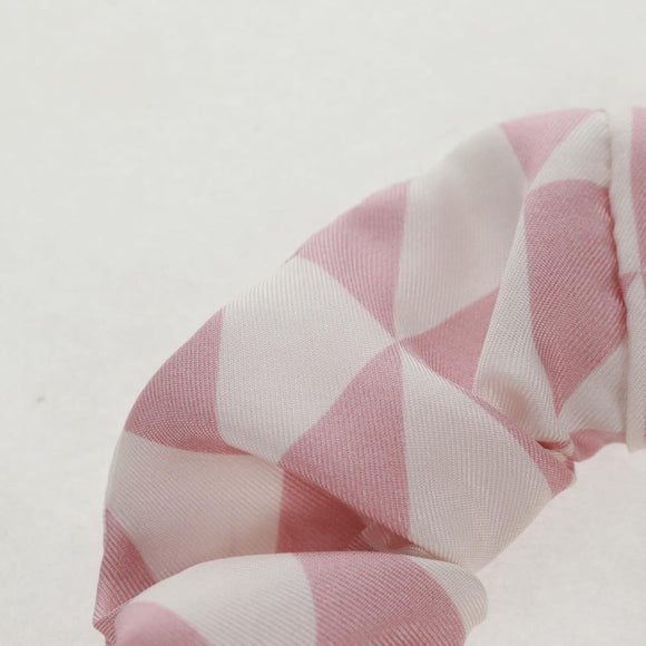 PRADA Shush Hair Tie Silk Pink Auth 159612M