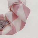 PRADA Shush Hair Tie Silk Pink Auth 159612M-6
