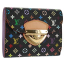 LOUIS VUITTON Multicolor Portefeuille Joy Wallet Black M60282 Auth 159613V-1