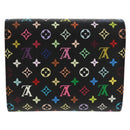 LOUIS VUITTON Multicolor Portefeuille Joy Wallet Black M60282 Auth 159613V-2