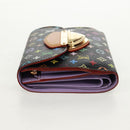 LOUIS VUITTON Multicolor Portefeuille Joy Wallet Black M60282 Auth 159613V-3
