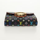 LOUIS VUITTON Multicolor Portefeuille Joy Wallet Black M60282 Auth 159613V-6