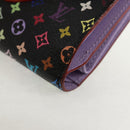 LOUIS VUITTON Multicolor Portefeuille Joy Wallet Black M60282 Auth 159613V-14