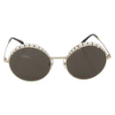 CHANEL Sunglasses metal Brown 4234 CC Auth 159617V-2