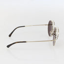 CHANEL Sunglasses metal Brown 4234 CC Auth 159617V-4