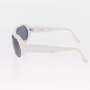 CHANEL Sunglasses plastic White CC Auth 159618-7