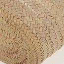 CELINE Basket Bag Handtasche Raffia Beige Auth 159620V-17