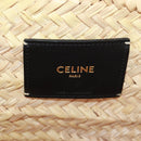 CELINE Basket Bag Handtasche Raffia Beige Auth 159620V-24