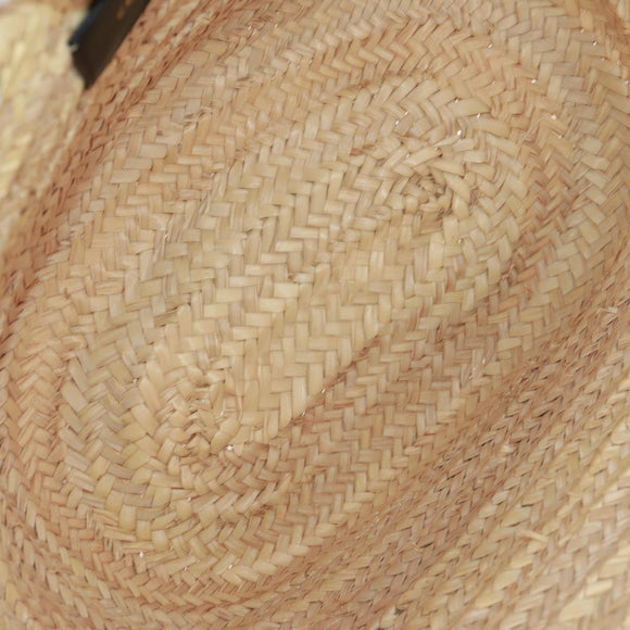 CELINE Basket Bag Handtasche Raffia Beige Auth 159620V