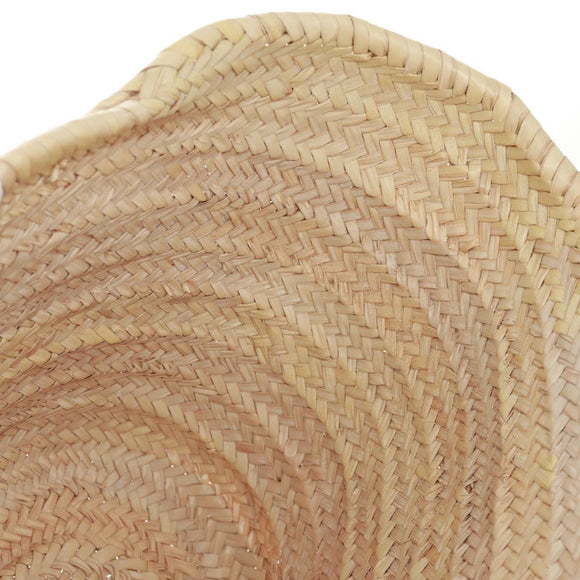 CELINE Basket Bag Handtasche Raffia Beige Auth 159620V