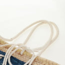 CELINE Basket Bag Hand Bag Raffia Beige Auth 159620V-9