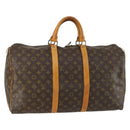 LOUIS VUITTON Monogram Keepall 50 Boston Bag M41426 LV Auth 159634-1