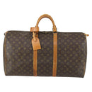 LOUIS VUITTON Monogram Keepall 55 Boston Bag M41424 LV Auth 159638-13