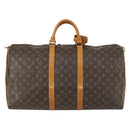 LOUIS VUITTON Monogram Keepall 55 Boston Bag M41424 LV Auth 159638-2