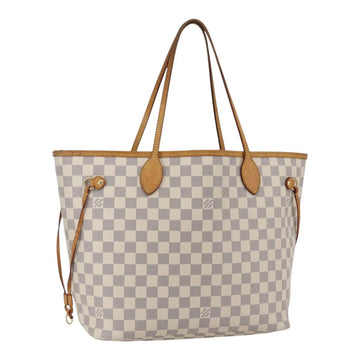 LOUIS VUITTON Damier Azur Neverfull MM Tote Bag N41605 LV Auth 159644