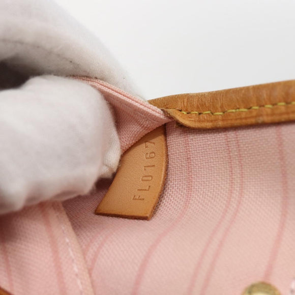 LOUIS VUITTON Damier Azur Neverfull MM Tote Bag N41605 LV Auth 159644