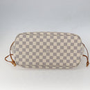 LOUIS VUITTON Damier Azur Neverfull MM Tote Bag N41605 LV Auth 159644-5