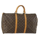 LOUIS VUITTON Monogram Keepall 50 Boston Bag M41426 LV Auth 159645-1
