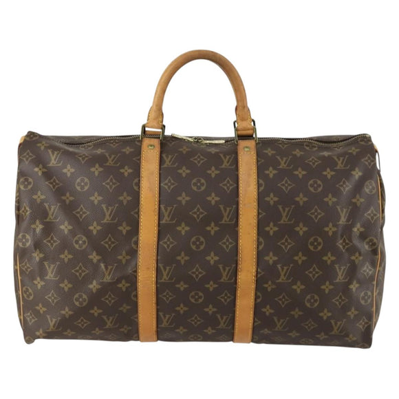 LOUIS VUITTON Monogram Keepall 50 Boston Bag M41426 LV Auth 159645