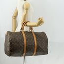 LOUIS VUITTON Monogram Keepall 50 Boston Bag M41426 LV Auth 159645-21