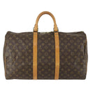 LOUIS VUITTON Monogram Keepall 50 Boston Bag M41426 LV Auth 159645-2