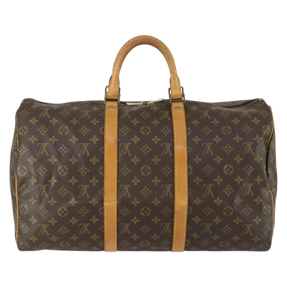 LOUIS VUITTON Monogram Keepall 50 Boston Bag M41426 LV Auth 159645