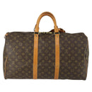 LOUIS VUITTON Monogram Keepall 50 Boston Bag M41426 LV Auth 159649-2