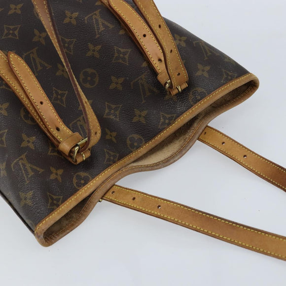 LOUIS VUITTON Monogram Bucket GM Shoulder Bag M42236 LV Auth 159651