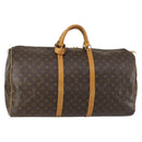 LOUIS VUITTON Monogram Keepall 60 Boston Bag M41422 LV Auth 159658-1