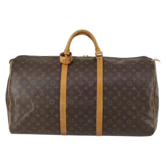 LOUIS VUITTON Monogram Keepall 60 Boston Bag M41422 LV Auth 159658