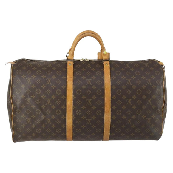 LOUIS VUITTON Monogram Keepall 60 Boston Bag M41422 LV Auth 159658