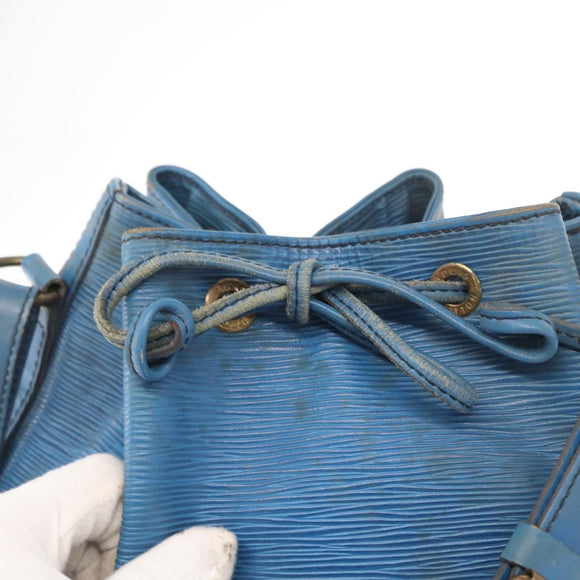 LOUIS VUITTON Epi Noe Shoulder Bag Toledo Blue M44005 LV Auth 159680