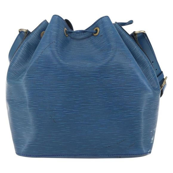 LOUIS VUITTON Epi Petit Noe Shoulder Bag Blue M44105 LV Auth 159682