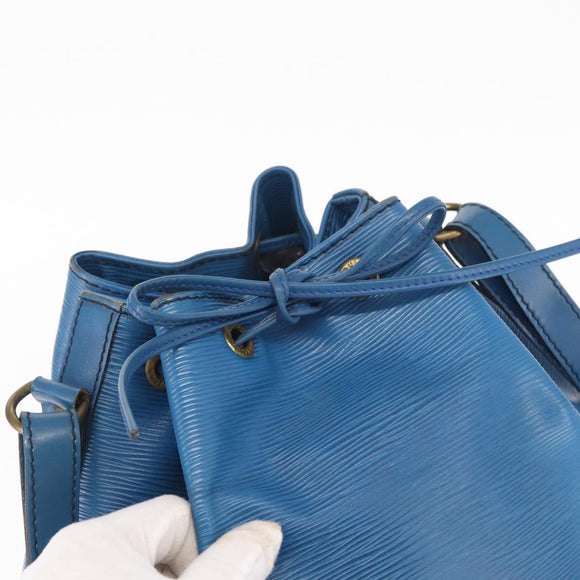 LOUIS VUITTON Epi Petit Noe Shoulder Bag Blue M44105 LV Auth 159683
