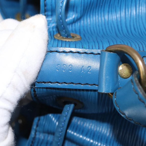 LOUIS VUITTON Epi Petit Noe Shoulder Bag Blue M44105 LV Auth 159683