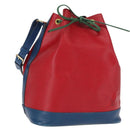 LOUIS VUITTON Epi Tricolor Noe Shoulder Bag Blue Red Green M44082 LV Auth 159684-1