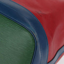 LOUIS VUITTON Epi Tricolor Noe Shoulder Bag Blue Red Green M44082 LV Auth 159684-14