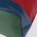 LOUIS VUITTON Epi Tricolor Noe Shoulder Bag Blue Red Green M44082 LV Auth 159684-16