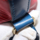 LOUIS VUITTON Epi Tricolor Noe Shoulder Bag Blue Red Green M44082 LV Auth 159684-12