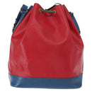 LOUIS VUITTON Epi Tricolor Noe Shoulder Bag Blue Red Green M44082 LV Auth 159684-2