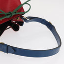 LOUIS VUITTON Epi Tricolor Noe Shoulder Bag Blue Red Green M44082 LV Auth 159684-7