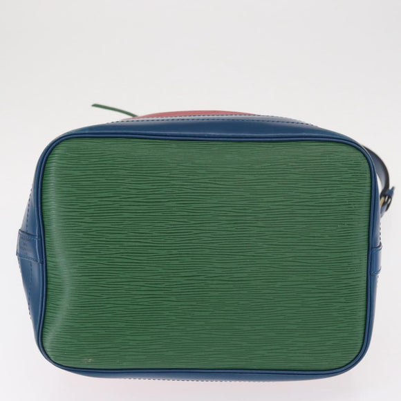 LOUIS VUITTON Epi Tricolor Noe Shoulder Bag Blue Red Green M44082 LV Auth 159684